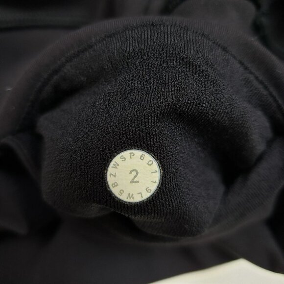 Lululemon Forget The Sweat Tight Womens 2 Black 25" Mesh Everlux LW5BZWS - Picture 9 of 10